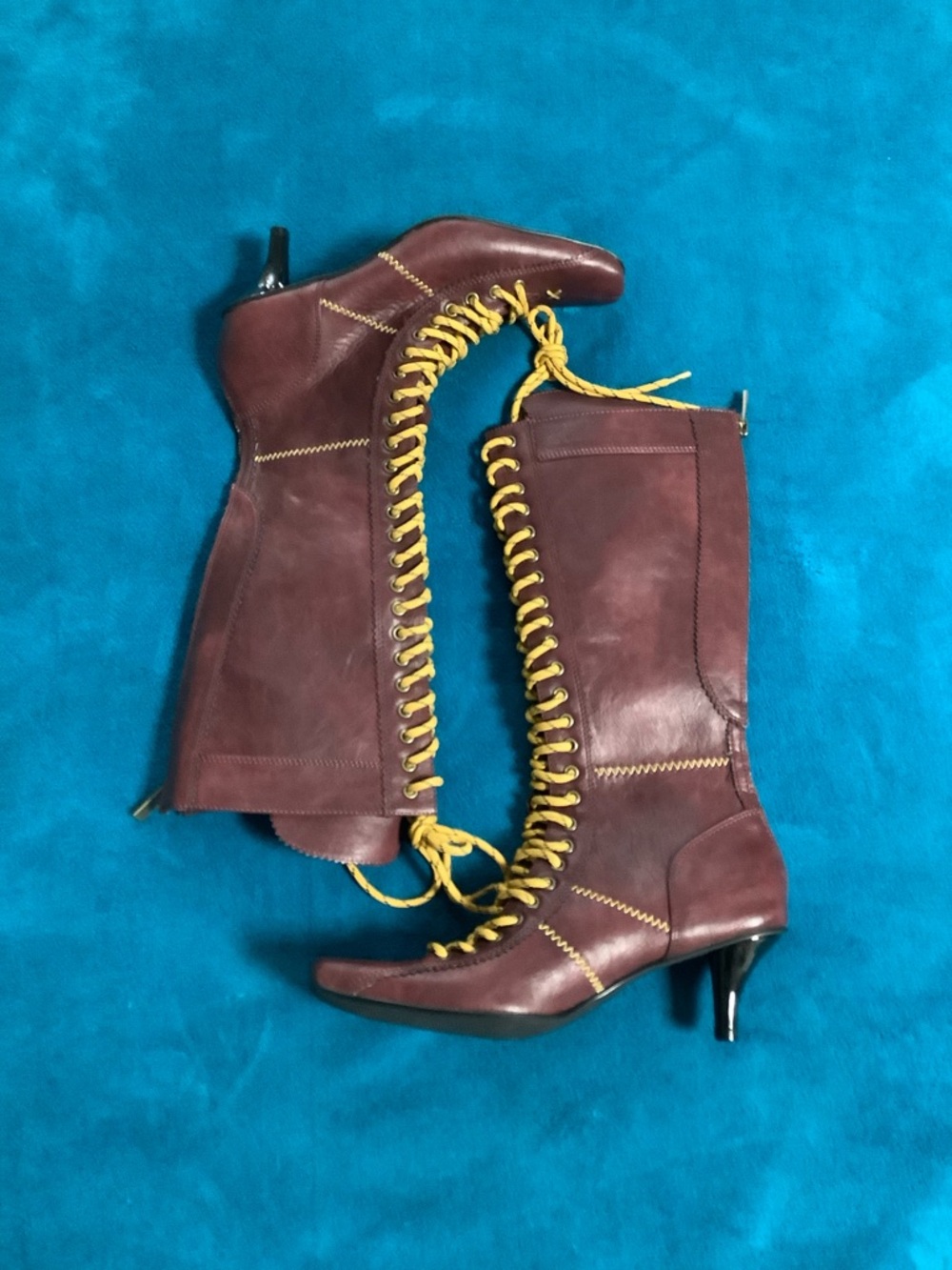 Jaded London Brooke Boxing Lace-Up Back Zip Boot
